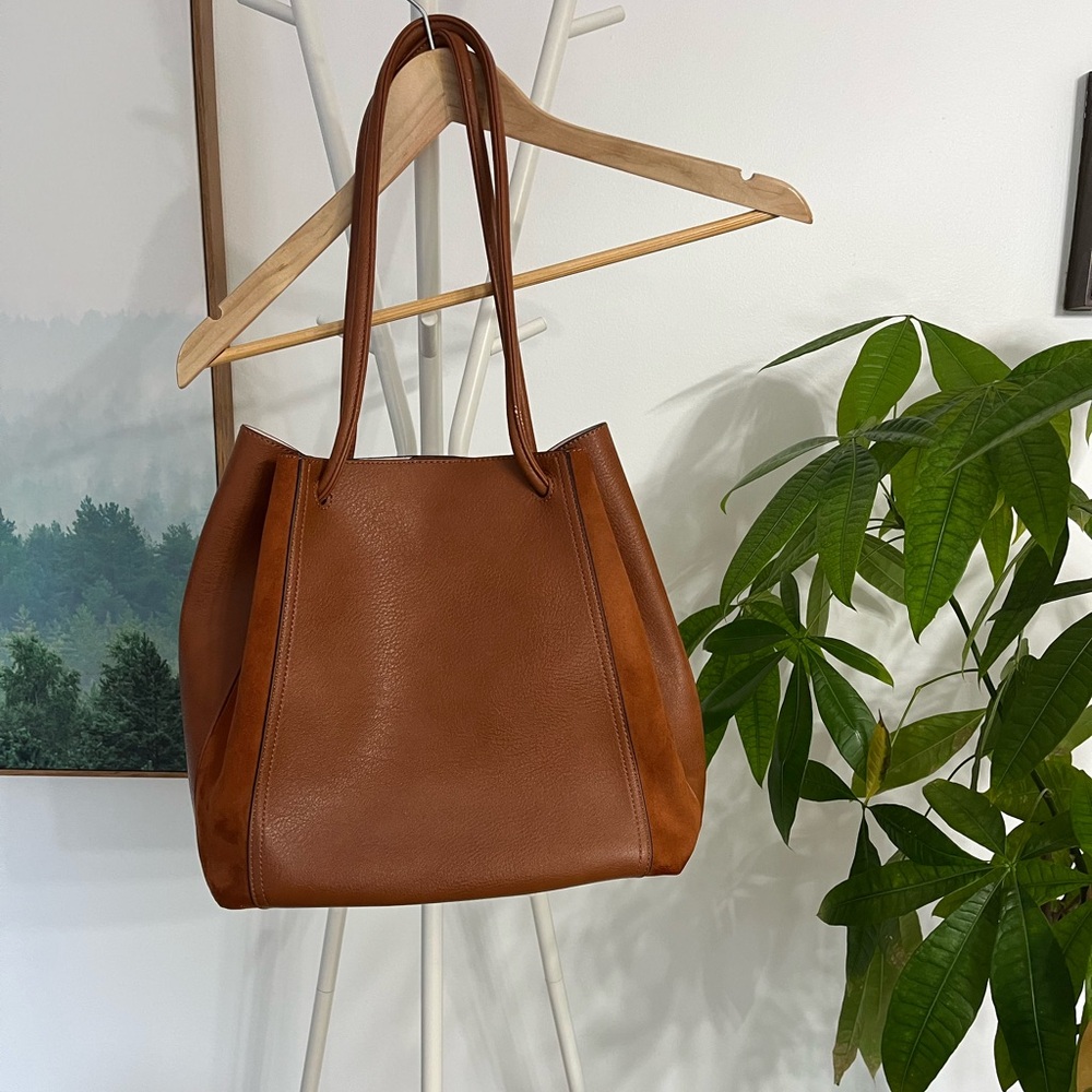 LC Lauren Conrad Rich Tan Tote Bag